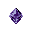 diamond shaped gem on gothic old dark style