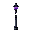 street lamp post, gothic medieval style, main colors: black, grey, purple