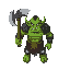 green orc enemy with big axe