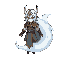 paladin with bottom half of its body as a ghost tail