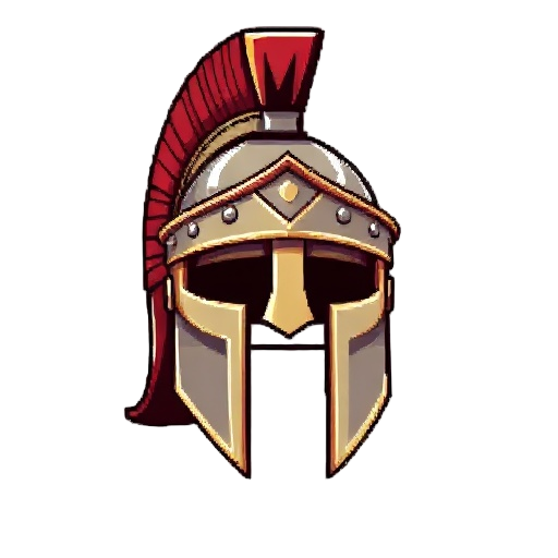 roman helmet in 16 bits pixel