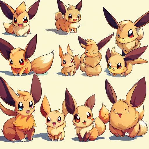 eevee and all its evolutions