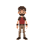 a pixel man 