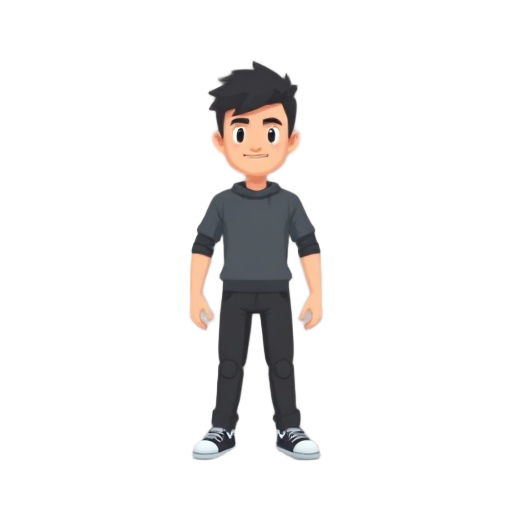 a pixel man 