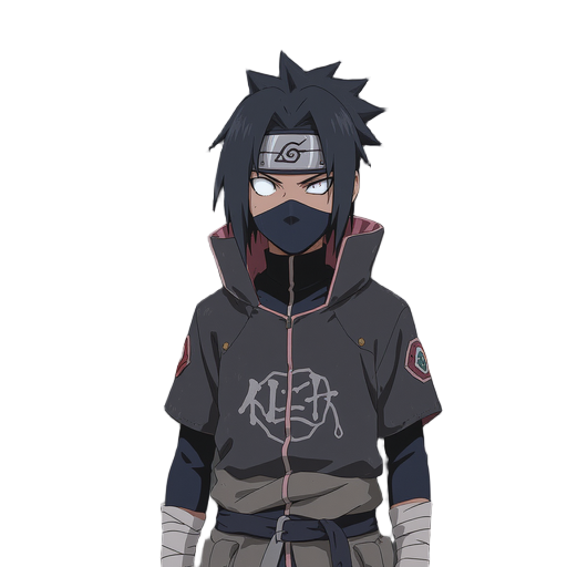 1man, hyuga clan, anime style, a shinobi, white eyes, white eye, completely white eye, byakugan eyes, no pupil, black hair, hands with bandages, dark forest background, shadows embracing the character, centered, distant , away