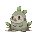 burrowbud (grass) - sprout wombat pokémon  abilities: overgrow / stamina (hidden)  pokédex entry: burrowbud is a passive pokémon that burrows through soft soil, absorbing nutrients throu