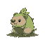 burrowbud (grass) - sprout wombat pokémon  abilities: overgrow / stamina (hidden)  pokédex entry: burrowbud is a passive pokémon that burrows through soft soil, absorbing nutrients throu
