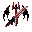 make a devil sword with black and red
