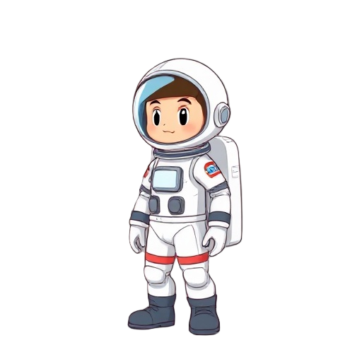 gerar um astronauta side view