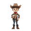  cowboy looking like lucy luke 