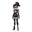 i want to see vayne from league of legends, but pixalleted. specifically her movement animation.