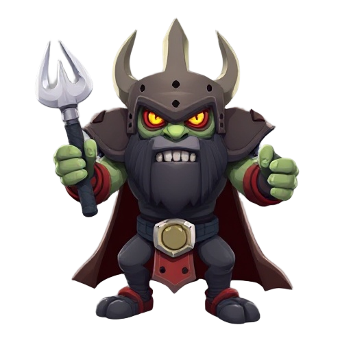 create a villain boss for my game that is similar to clash of clans.