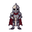 a pixel art 64x64 knight