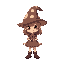 make a cute  witch mushroom girl 