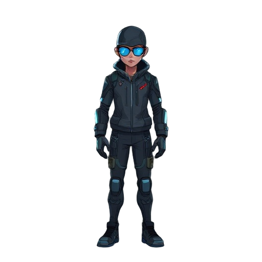 a cyberpunk human