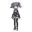 twin tails, female, futuristic clothes, high thighs, blue eyes.