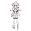twin tails, female, futuristic clothes, high thighs, blue eyes, white hair, white clothes 