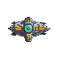 create a spaceship made os metal