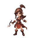 funy looking human female warrior