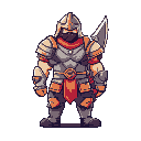 funy looking human  warrior