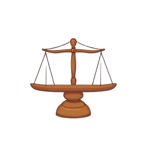 traditional balance with no objects inside, perfectly aligned