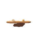 modern balance with no objects inside, perfectly aligned