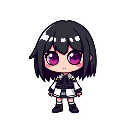 8bit goth baddie