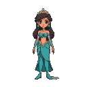 sprite of a protagonist based in princess kida from atlantis movie