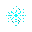 light blue arcane circuit symbol, compact and stylized for armor effect