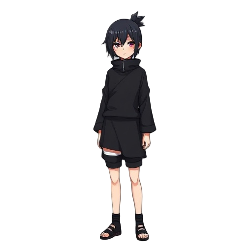 uchiha izuna black clothes serious