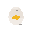 small white cracked egg icon,, minimal shading., no outline, flat icon style.