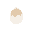 small white cracked egg icon, smooth and intact, minimal shading., no outline, flat icon style.