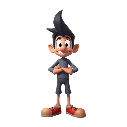 create character with the style rayman