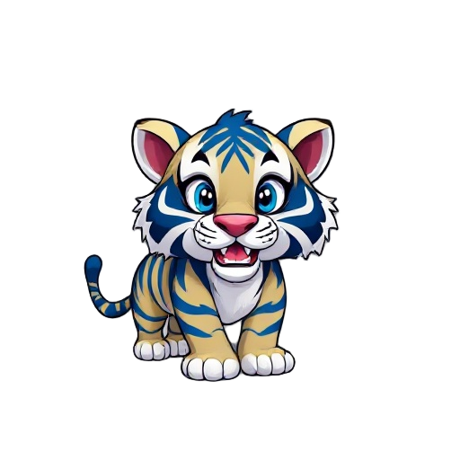 tigre azul 