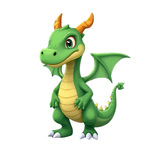 make a green dragon