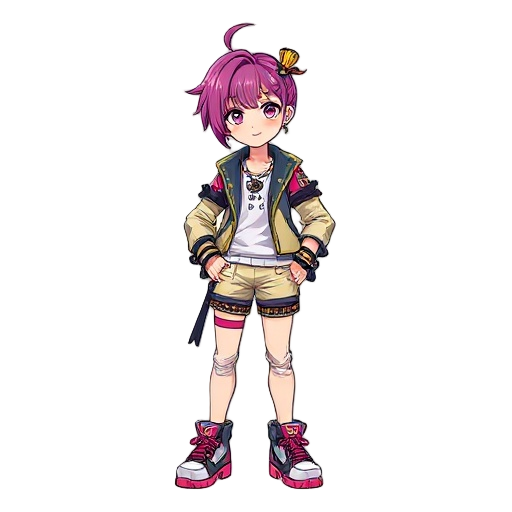 a highly detailed and vibrant digital illustration of a solo kpop character standing confidently in the center of the frame, with a bold and dynamic pose, wearing a stylish and trendy outfit that showcases their unique personality, with intricate accessor