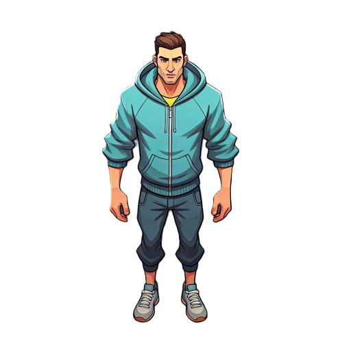 a man with sportswear