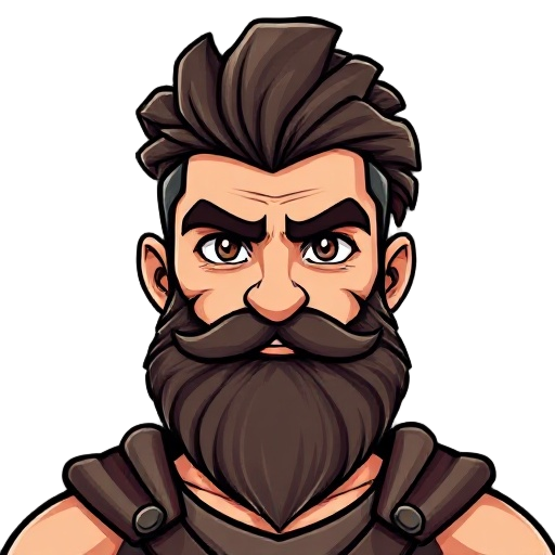 gladiator man with beard