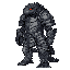 scale armor, overlapping dark reptilian scales, tough and jagged, worn over padded leather