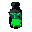antidote vial, murky green liquid, black wax seal, mysterious and alchemical design, dark fantasy
