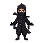 idle black ninja