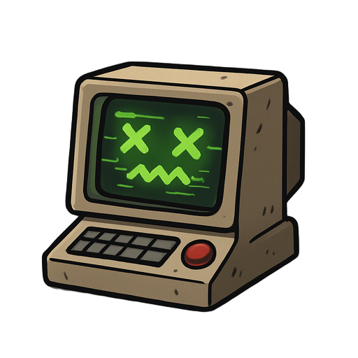 create a small corrupted computer terminal