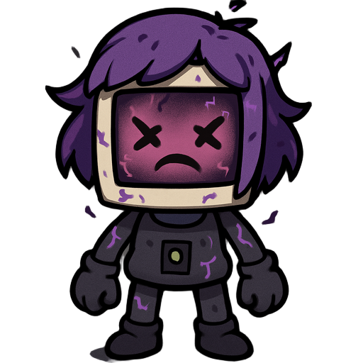 create a small corrupted computer, female