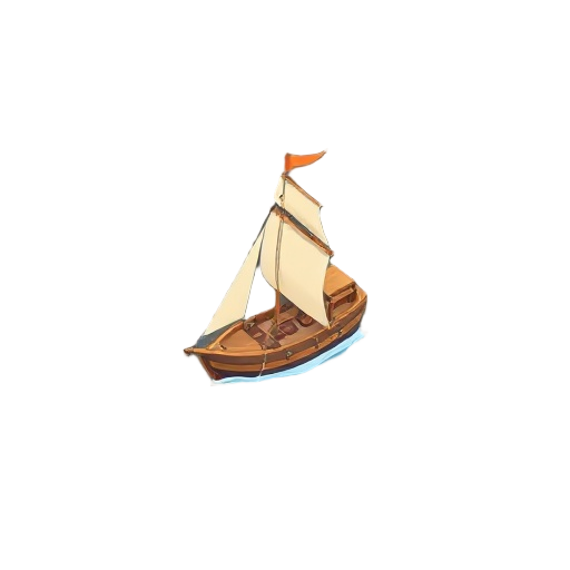 simple sailboat, small sailboat, merchant sailboat small