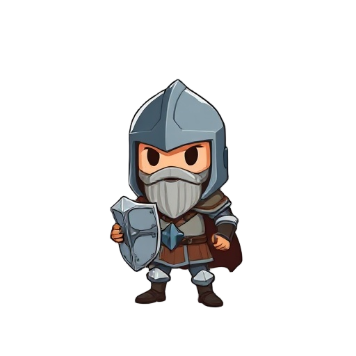 um cavaleiro medieval com cabeça de caveira