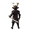 samurai facing left holding sword