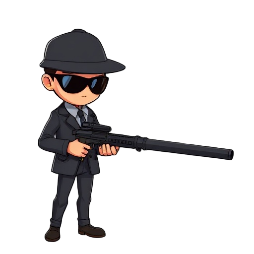 spy with a silenced weapon
