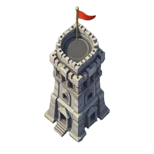 ballista tower, from top-down view. 