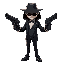 generate a stealthy spy character, who wields two glock style pistols with silencers, the character should be wearing a tuxedo