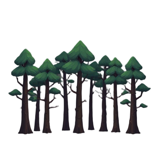 dark forest sprites with trees 
